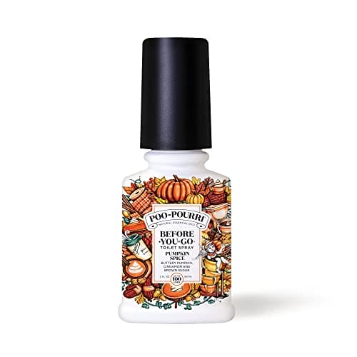 Poo-Pourri Before-You-Go Toilet Spray, Pumpkin Spice, 2 Fl Oz - Small Travel Size Buttery Pumpkin, Cinnamon and Brown Sugar