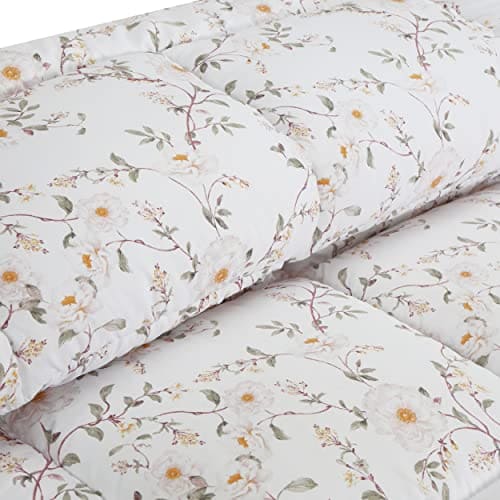 Utopia Bedding Queen Comforter Set (Vintage Floral) with 2 Pillow Shams - Bedding Comforter Sets - Brushed Microfiber Fabric Comforter - Soft and Comfortable - Machine Washable
