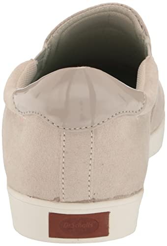 Dr. Scholl's Shoes Women's Madison Slip On Fashion Sneaker, Faux Leather Soft Canvas Greige