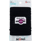 Scunci Effortless Beauty No-damage Black Elastics, Thick Hair 24 ea (Pack of 3)