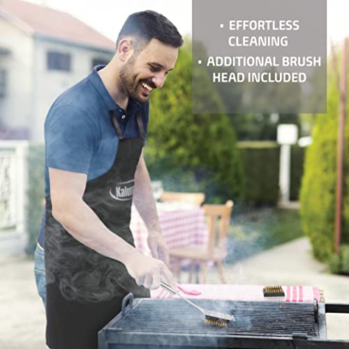 Kaluns BBQ Grill Accessories, Grilling Accessories for Outdoor Grill, High Quality Stainless Steel Grill Set with Aluminum Case and Apron, Barbeque Tools, Grilling Gifts for Men, Women, Dad