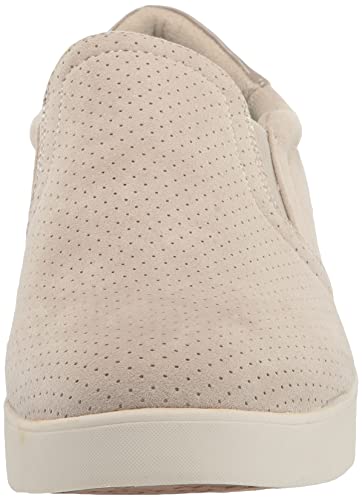 Dr. Scholl's Shoes Women's Madison Slip On Fashion Sneaker, Faux Leather Soft Canvas Greige