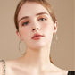 Cocadant 3 Pairs 60mm Big Hoop Earrings for Women Girls,Stainless Steel Earrings 14K Gold Plated Rose Gold Plated Silver Hypoallergenic Hoops set