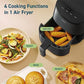 COSORI Small Air Fryer Oven 2.1 Qt, 4-in-1 Mini Airfryer, Bake, Roast, Reheat, Space-saving & Low-noise, Nonstick and Dishwasher Safe Basket, 30 In-App Recipes, Sticker with 6 Reference Guides,Grey