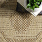 nuLOOM Ranya Tribal Indoor/Outdoor Area Rug, 8x10, Light Brown Thick Rug Easy to Clean