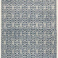 SAFAVIEH Cambridge Collection Area Rug - 8' x 10', Navy Blue & Ivory, Handmade Moroccan Wool, Ideal for High Traffic Areas in Living Room, Bedroom (CAM123G)
