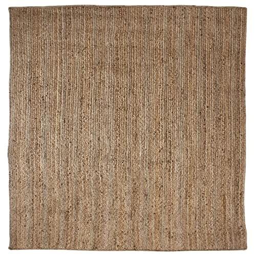 Signature Loom Handcrafted Farmhouse Jute Accent Rug (5 ft x 8 ft) - Soft & Comfortable Jute Area Rug - Natural Jute Rug