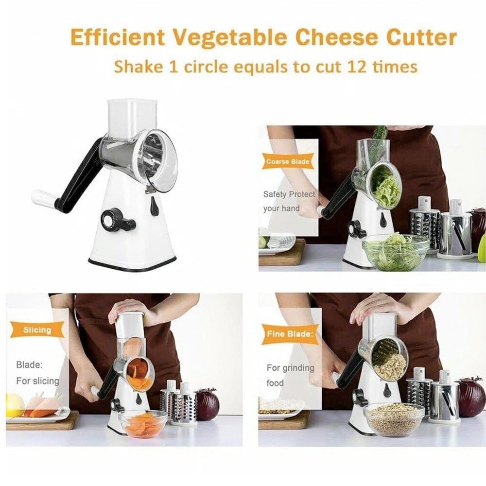 Multi-functional Stainless Steel Kitchen Slicer Grater Kit Cheese Grater