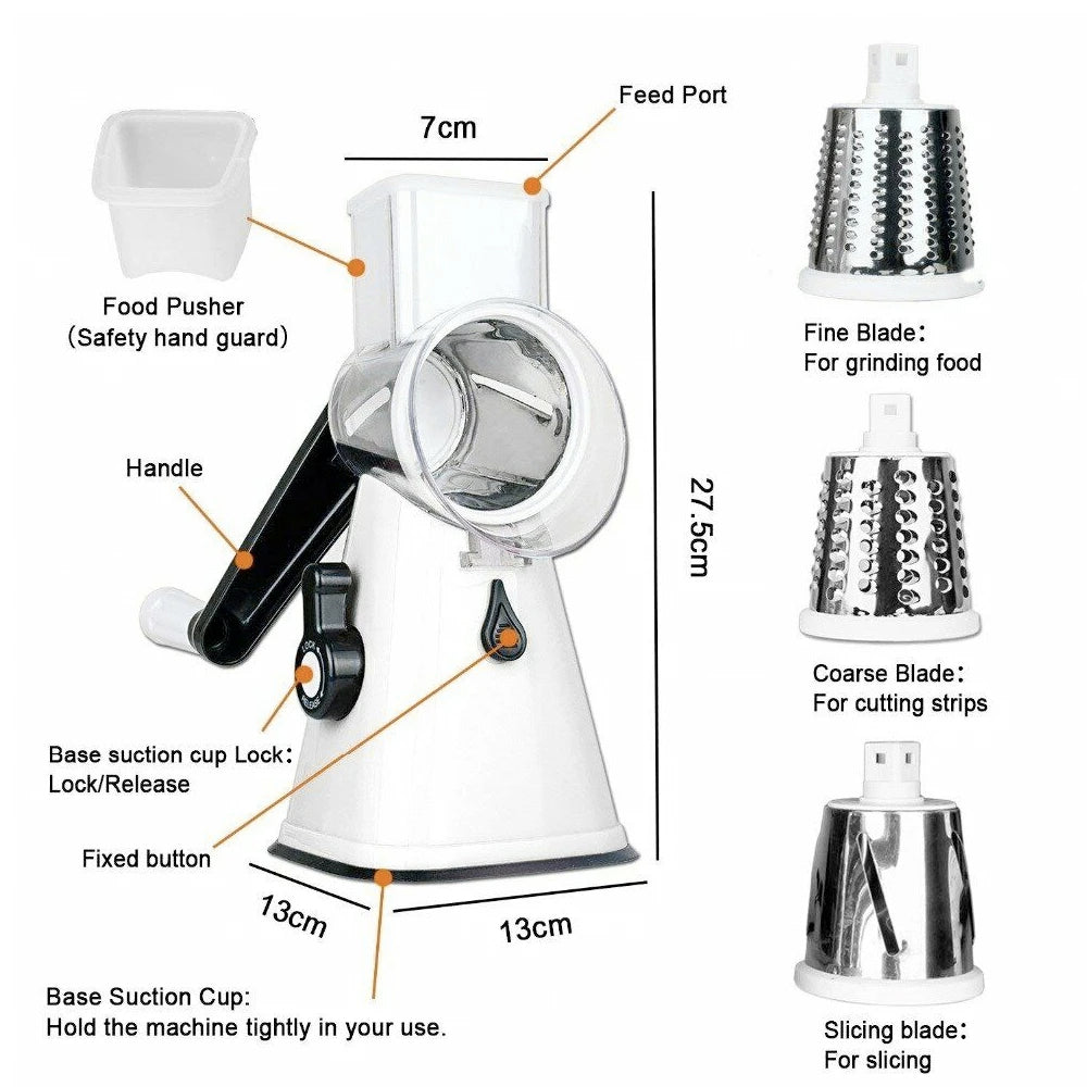 Multi-functional Stainless Steel Kitchen Slicer Grater Kit Cheese Grater