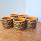 Vintage Hornsea Autumn Tone Pottery England Coffee Mug Set of 5