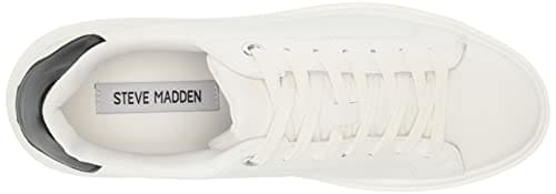 Steve Madden Women's Casual Fashionable Sneaker, White