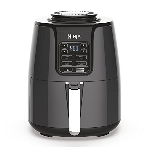 Ninja AF101 Air Fryer that Crisps, Roasts, Reheats, & Dehydrates, for Quick, Easy Meals, 4 Quart Capacity Grey