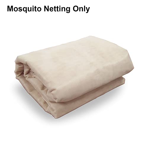 MASTERCANOPY Durable Patio Gazebo Mosquito Netting Screen Walls ONLY (10x10, Beige)