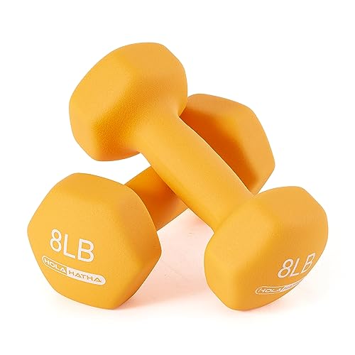 3Lb, 5Lb & 8Lb Hex Dumbbell Set with Rack Stand, Ideal Strength Weight Training for Ladies, Women’s weights Perfect home workout gym exercises for muscle toning fitness