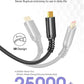 Snowkids 10K 8K HDMI Cable 2.1 10FT/3M 48Gbps, Certified 48Gbps High Speed 3D 8K60 4K120 144Hz Braided HDMI Cord eARC HDR10 HDCP 2.2&2.3 Compatible with Roku TV/PS5/HDTV/Blu-ray Black Durable High Quality Material