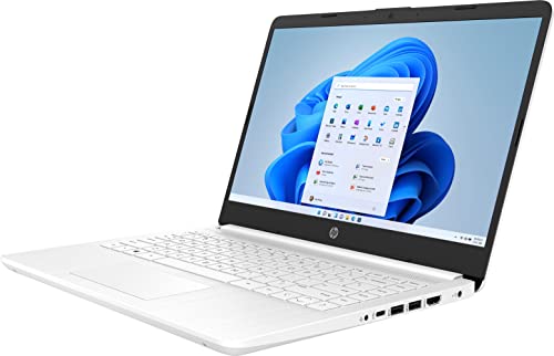 HP Newest 14" Ultral Light Laptop, Intel Quad-Core N4120, 8GB RAM, 192GB Storage(64GB eMMC+128GB Micro SD), 1 Year Office 365, Webcam, HDMI, WiFi, USB-A&C, Win 11 S