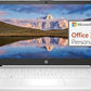 HP Newest 14" Ultral Light Laptop, Intel Quad-Core N4120, 8GB RAM, 192GB Storage(64GB eMMC+128GB Micro SD), 1 Year Office 365, Webcam, HDMI, WiFi, USB-A&C, Win 11 S