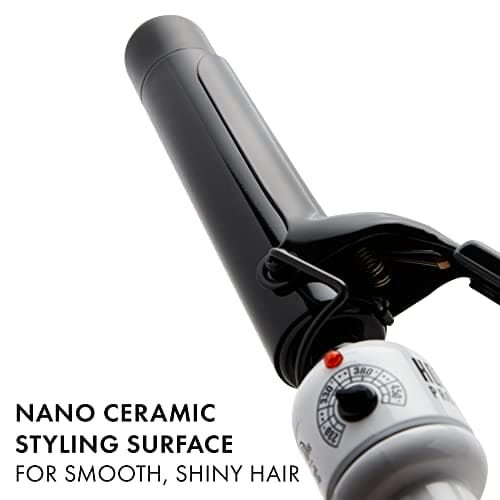 HOT TOOLS Pro Artist Nano Ceramic Curling Iron/Wand | For Beautiful Smooth, Shiny Hair (1-1/4” in)