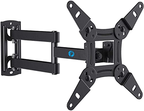 Full Motion TV Monitor Wall Mount Bracket Articulating Arms Swivels Tilts Extension Rotation Easy Installation LED LCD Flat Curved Screen TVs & Monitors, Max VESA 200x200mm up to 44lbs by Pipishell