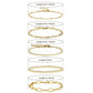 CONRAN KREMIX Gold Bracelet for Women Girls 14K Real Gold Jewelry Dainty Chain Link Paperclip Bracelets Stake Layered Metal Link Bracelet Set Fashion Jewelry For Women