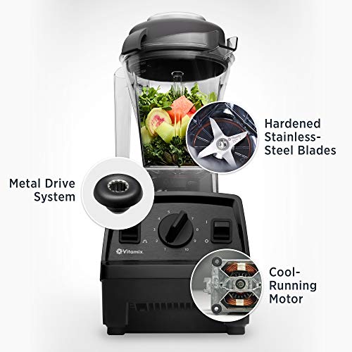 Vitamix E310 Explorian Blender, Professional-Grade, 48 Oz. Variable Speed Control Stainless Steel Blades Container, Black