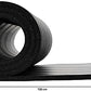 Amazon Basics Extra Thick Exercise Yoga Gym Floor Mat with Carrying Elastic Strap, 74 x 24 x .5 Inches, Black