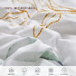 Joyreap 7 Piece Bed in a Bag Queen, Green Leaves Printed on White Botanical Design, Microfiber Comforter (1 Comforter, 2 Pillow Shams, 1 Flat Sheet, 1 Fitted Sheet, 2 Pillowcases)