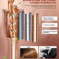 Automatic Hair Curler, Professional Anti-Tangle Curling Iron with 1" Curling Iron Large Slot & 4 Temperature & 3 Timer, Dual Voltage Rotating Curling Iron and Auto Shut-Off for Hair Styling