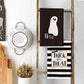 Artoid Mode Stripes Trick or Treat Ghost Halloween Kitchen Towels Dish Towels, 18 x 26 Inch Boo Holiday Drying Cloth Hand Towels for Cooking Baking Set of 2