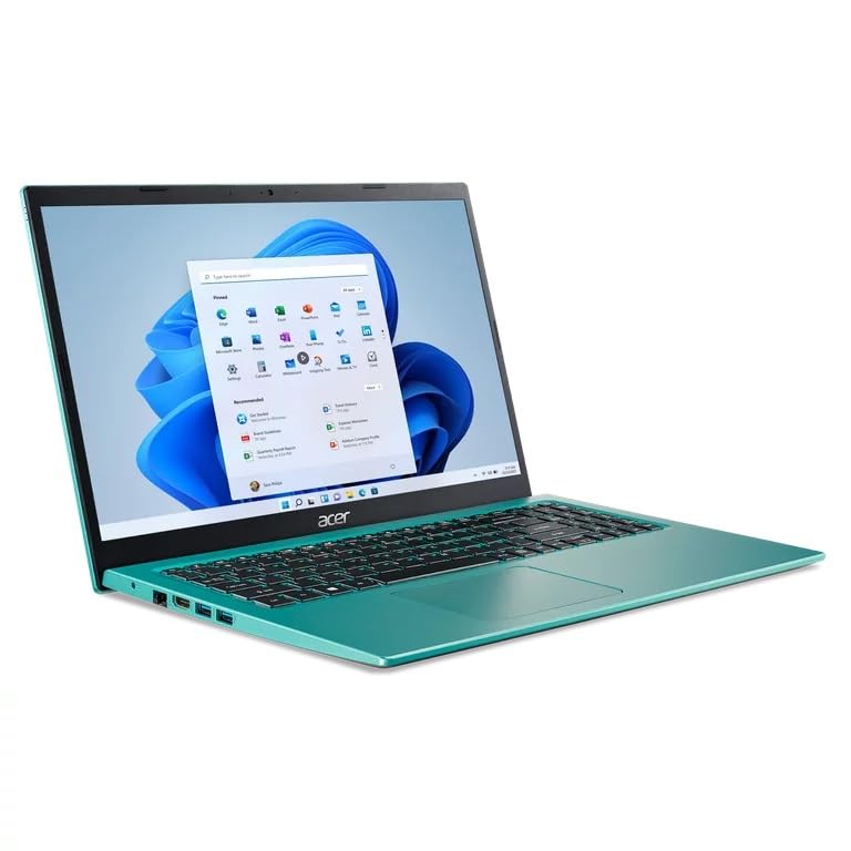 Acer Aspire 3 Slim Essential Laptop, 15.6'' Full HD Display, 20GB RAM, 1TB SSD Storage, Intel Core i3 Processor, Rj-45 Ethernet, HD Webcam, HDMI, Windows 11, Teal, w/GM Accessory