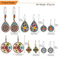 Bohemian Vintage Zinc Dangle Earrings Boho Retro Hollow Metal Dangle Drop Earrings for Women Girls (6pairs)