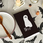 Artoid Mode Stripes Trick or Treat Ghost Halloween Kitchen Towels Dish Towels, 18 x 26 Inch Boo Holiday Drying Cloth Hand Towels for Cooking Baking Set of 2