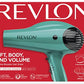 Revlon Volume Booster Hair Dryer | 1875W for Voluminous Lift and Body, Frizz Control (Green)