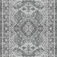 Rugland 8x10 Area Rugs - Stain Resistant Washable Rug, Anti Slip Backing for Living Room, Boho Vintage Tribal Ultra Soft and Smooth(TPR07-Grey, 8'x10')