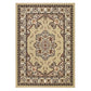 Antep Rugs Alfombras Oriental Traditional 8x10 Non-Skid (Non-Slip) Low Profile Pile Rubber Backing Indoor Area Rugs for Dining Room Living room Bedroom(Beige, 7'10" x 10')