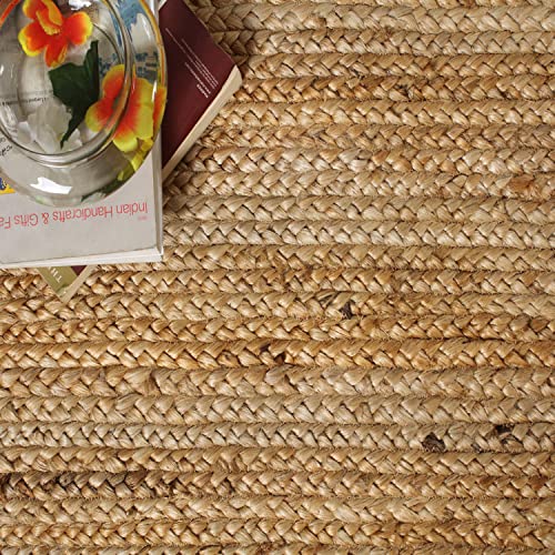 Signature Loom Handcrafted Farmhouse Jute Accent Rug (5 ft x 8 ft) - Soft & Comfortable Jute Area Rug - Natural Jute Rug